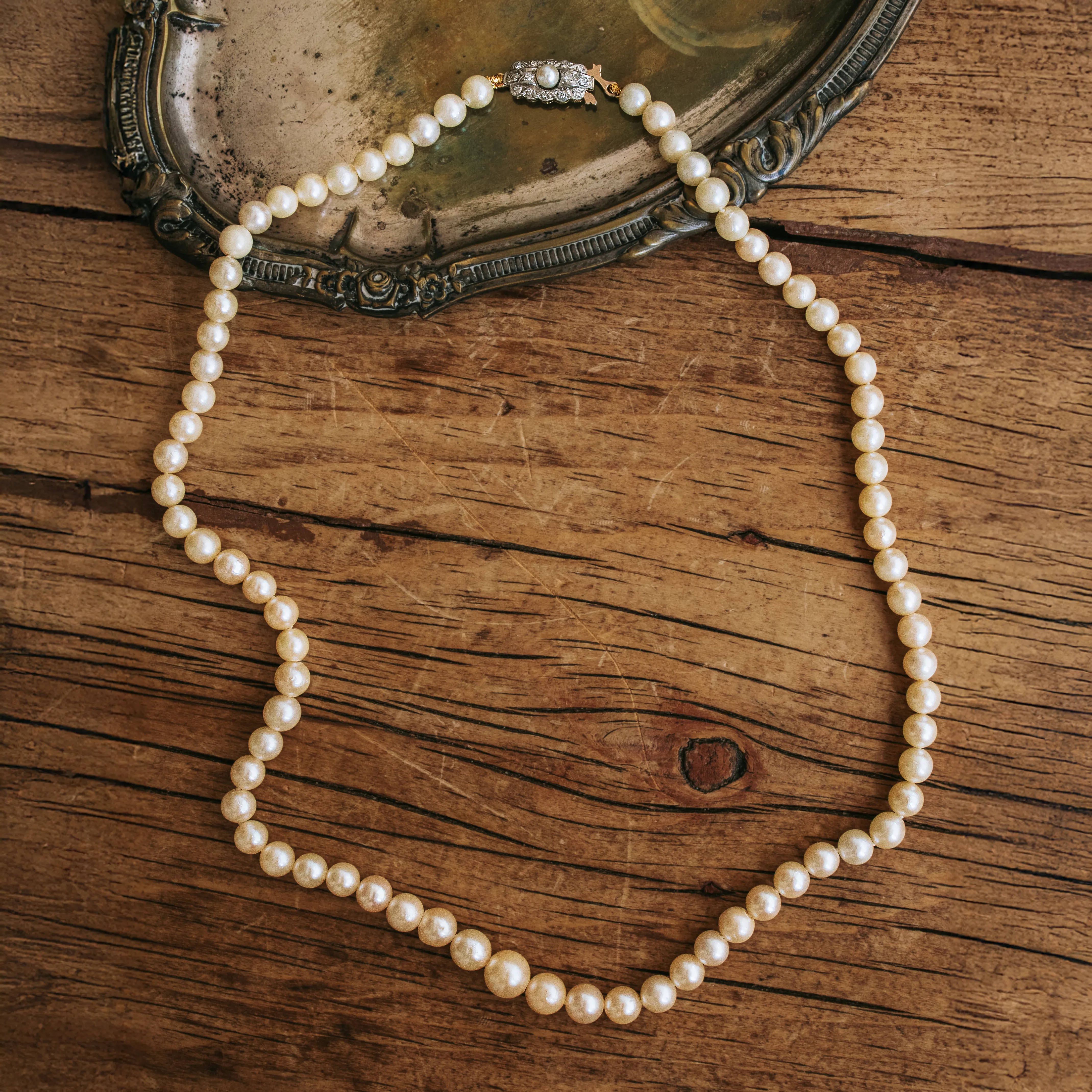 C7963 – Collar matinée perlas