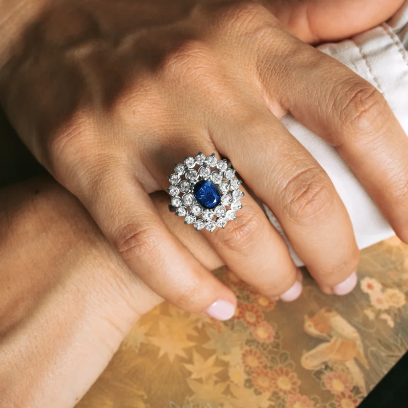 Alternative view of S7964 - Roseta vintage zafiro