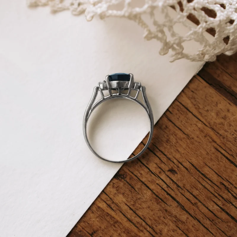 S7979 - Sortija vintage zafiro - Imagen 3