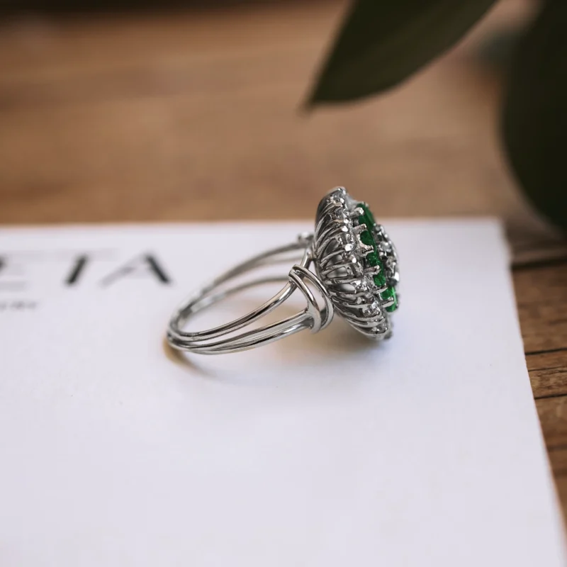 S7856 - Rosetón diamantes y esmeraldas - Imagen 3