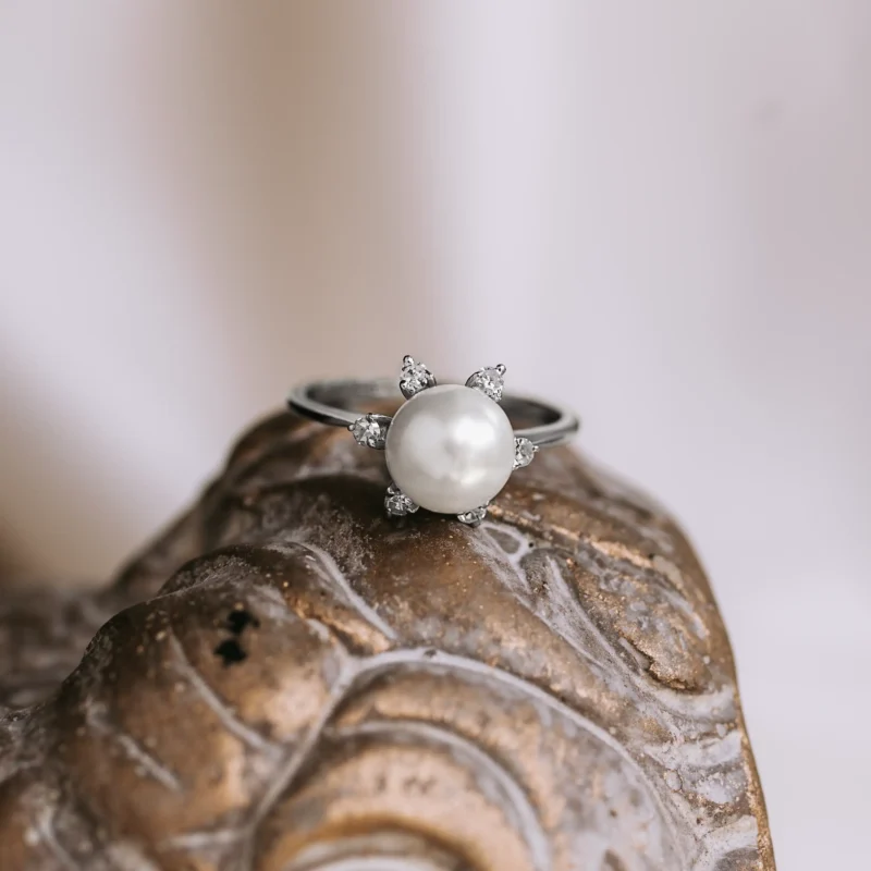 S8022 - Roseta vintage perla