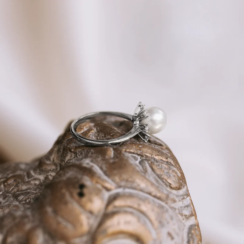 S8022 - Roseta vintage perla - Imagen 3