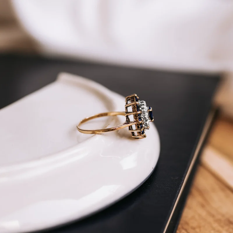 S8072 - Rosetón zafiros y diamantes - Imagen 3
