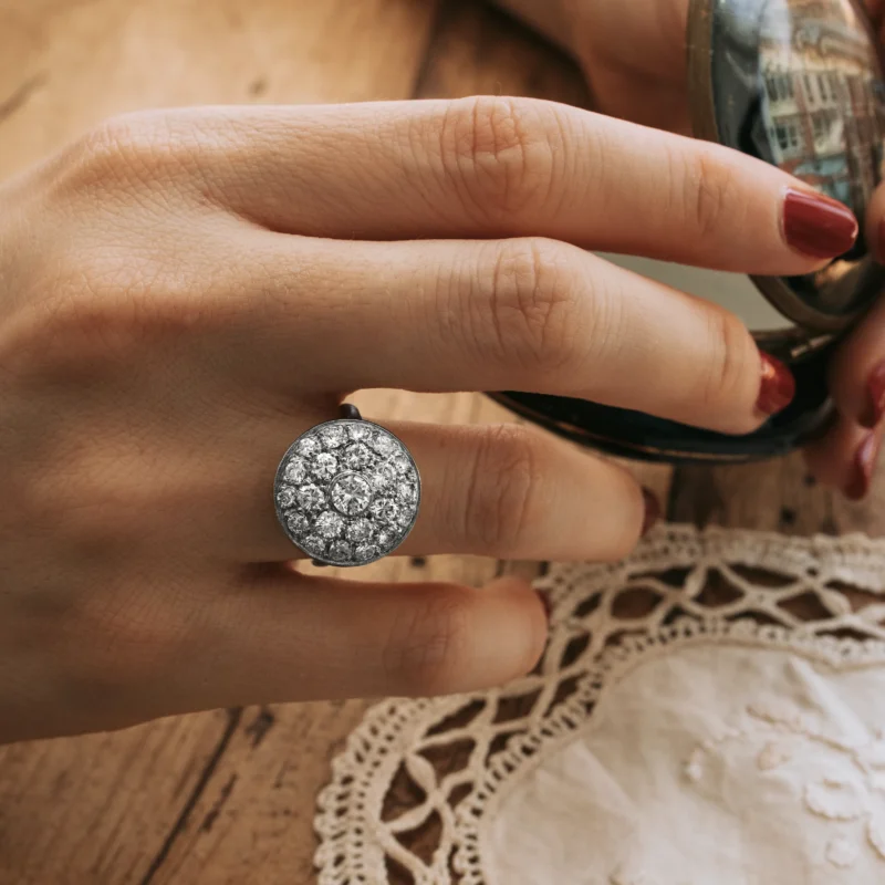 Alternative view of S8078 - Vintage Rosette Ring