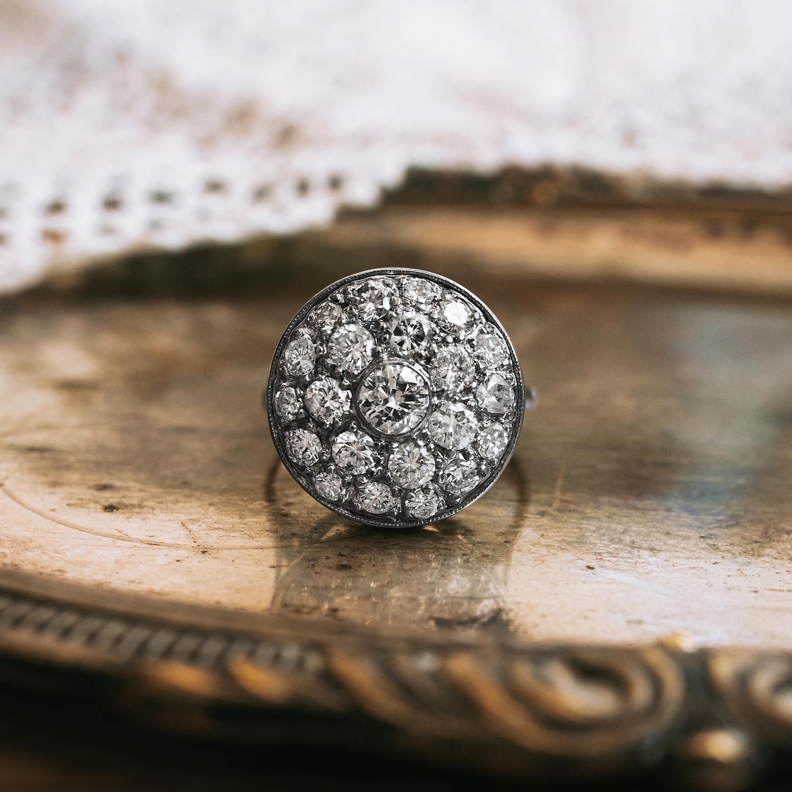 S8078 - Vintage Rosette Ring 1 S8078 - Vintage Rosette Ring