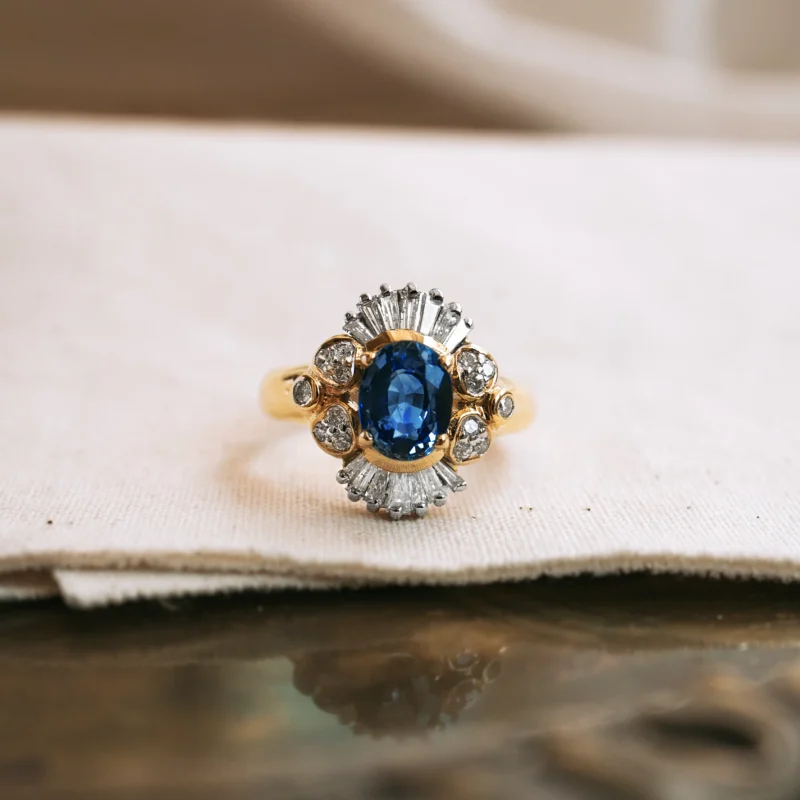 S8153 - Roseta vintage zafiro
