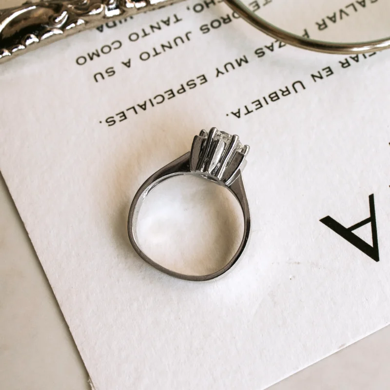 S8302 - Vintage solitaire ring - Image 4
