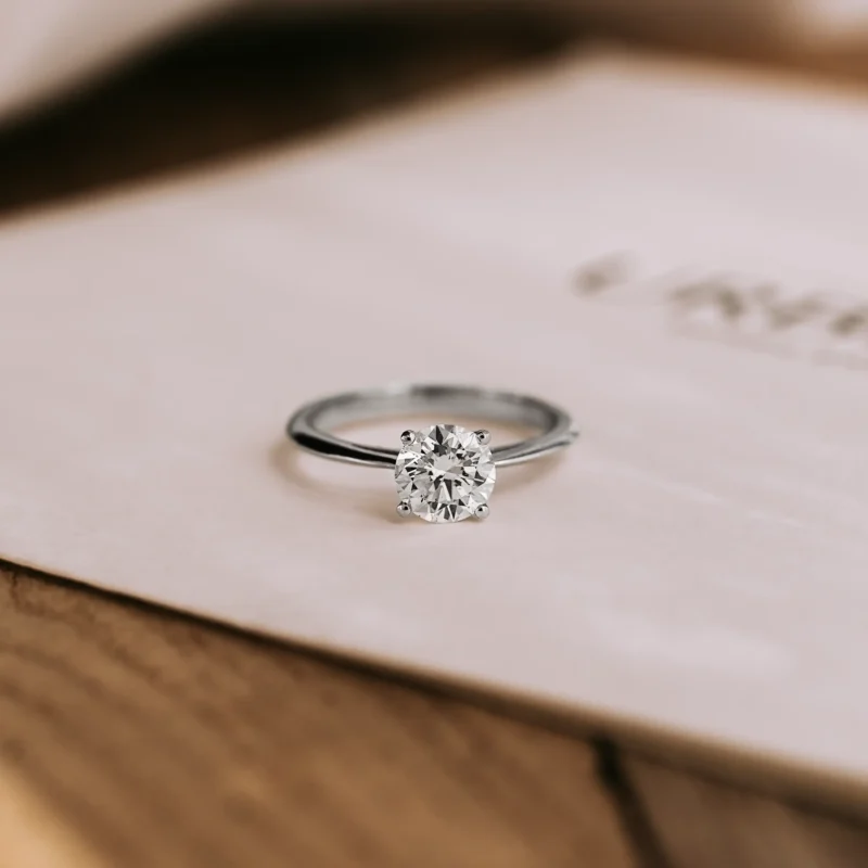 S7178 - Vintage solitaire ring