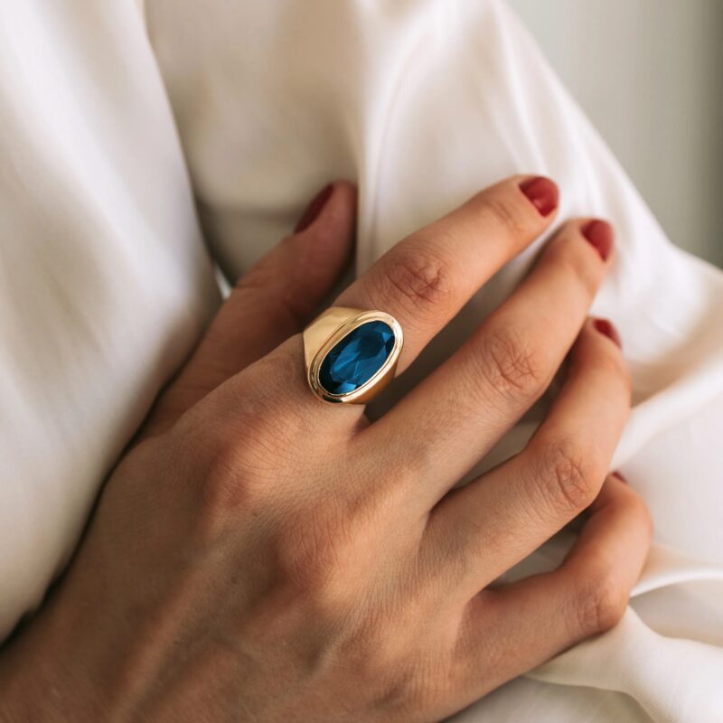 Alternative view of S7768 - Vintage topaz ring