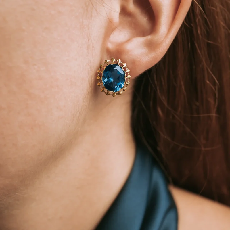 Alternative view of P7656 - Pendientes antiguos topacios