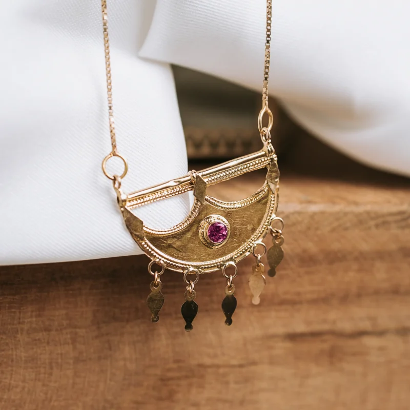 C8377 - Collar vintage turmalina - Imagen 3